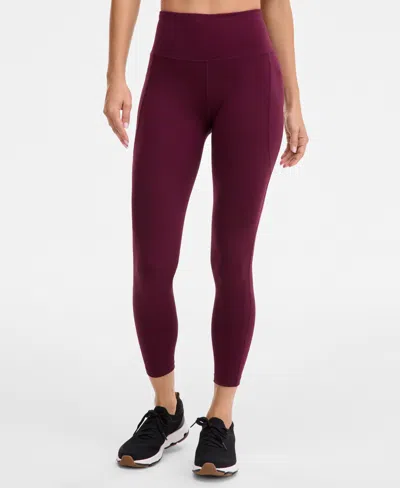 Id Ideology Women's Solid 7/8 Compression Leggings, Created For Macy's In Multi