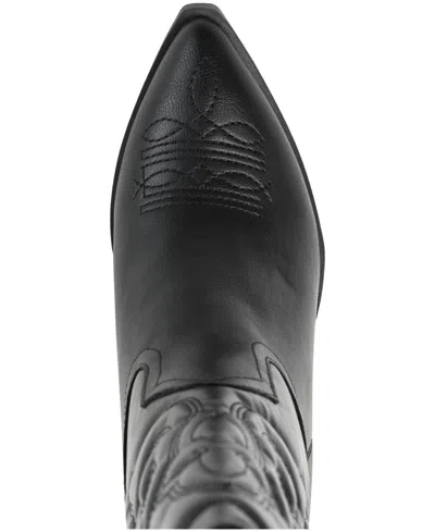 Journee Collection Womens Chantry Stacked Heel Dress Boots In Black