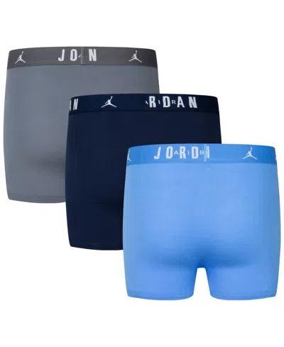 Jordan Big Boys Flight Dri-fit Cotton Core Boxer Briefs, Pack Of 3 In Multi