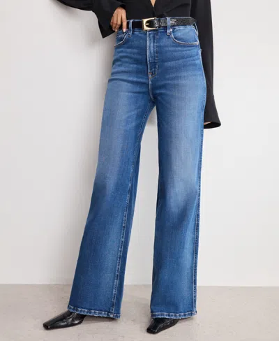 Good American Women's Soft Tech Skate Wide Leg Jeans, Regular And Plus Size In Blue