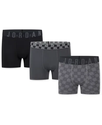 Jordan Big Boys 23 Monogram Boxer Briefs, 3 Pack In Multi