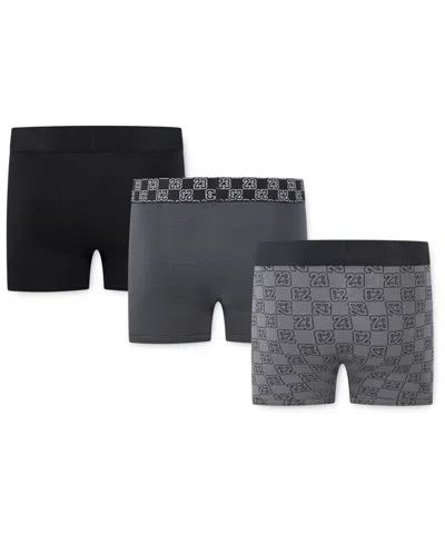Jordan Big Boys 23 Monogram Boxer Briefs, 3 Pack In Multi