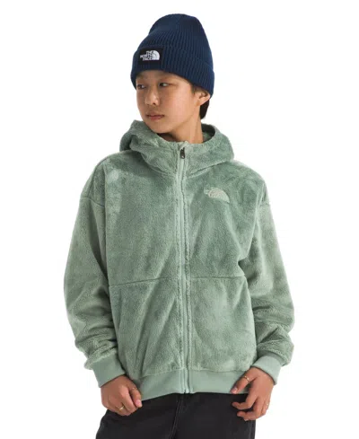 The North Face Big Girls Osito Full Zip Hoodie In Green