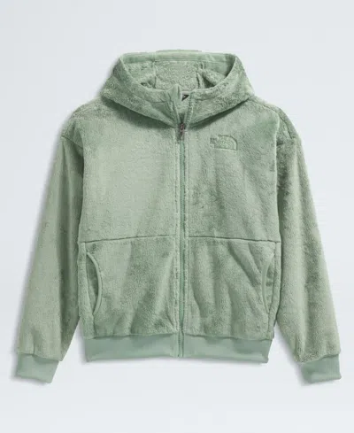 The North Face Big Girls Osito Full Zip Hoodie In Green