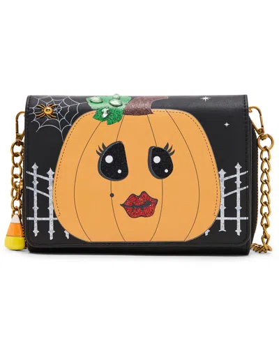 Betsey Johnson Gourdgous Wallet Crossbody In Black