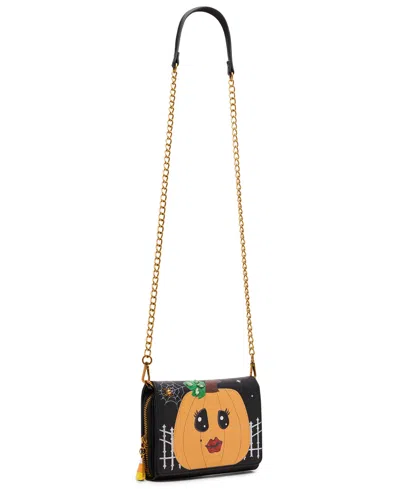 Betsey Johnson Gourdgous Wallet Crossbody In Black