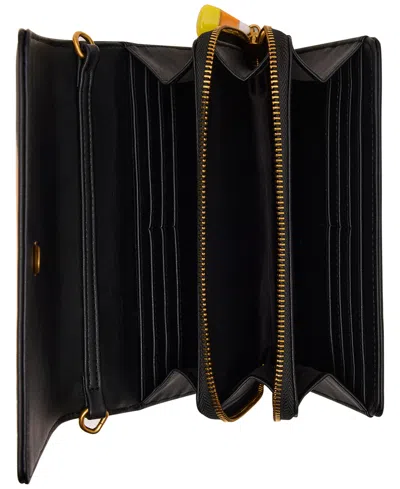Betsey Johnson Gourdgous Wallet Crossbody In Black