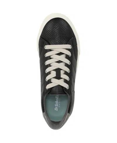 Dr. Scholl's Women's Online Low Profile Lace Up Sneakers In Black