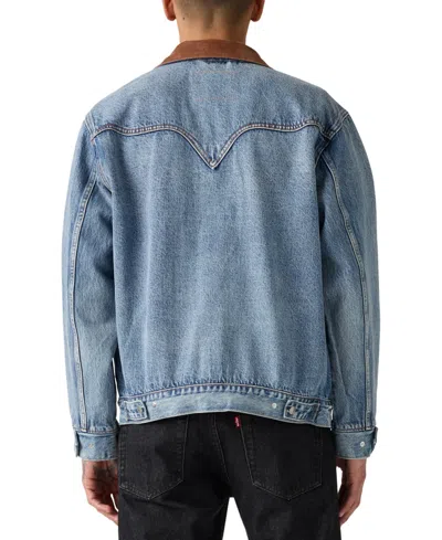 Levi's Jackets And Jackets Man Levis 002wn 000 Western Short Pff To Parris Trucker In Blue