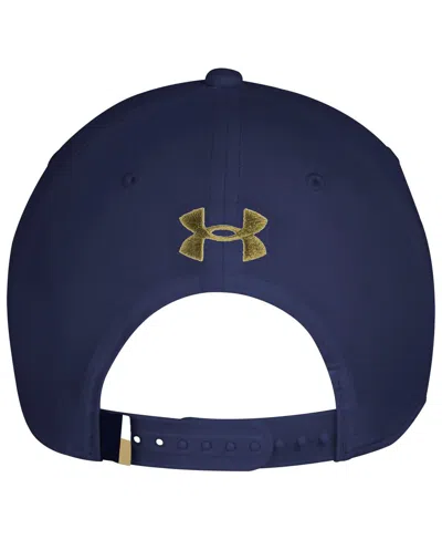Under Armour Men's Navy Notre Dame Fighting Irish Sideline Drive Rope Adjustable Hat In Blue