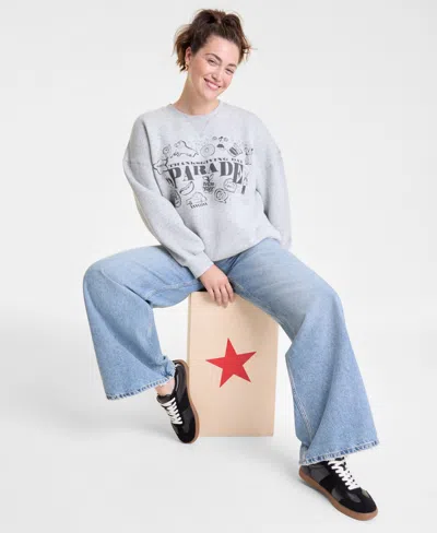 Macy's Thanksgiving Day Parade 2025 Men's And Women's Light Heather Grey Crewneck Sweatshirt,  Exclus In Gray