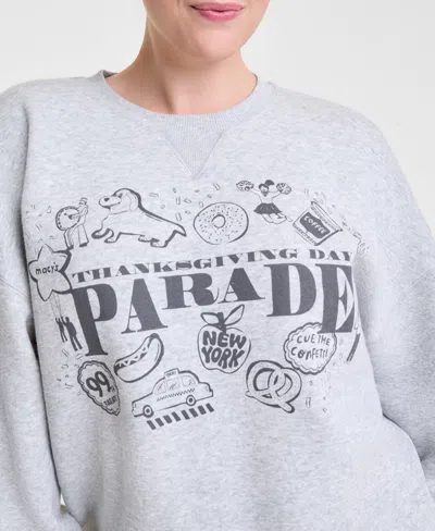 Macy's Thanksgiving Day Parade 2025 Men's And Women's Light Heather Grey Crewneck Sweatshirt,  Exclus In Gray