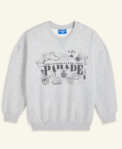 Macy's Thanksgiving Day Parade 2025 Men's And Women's Light Heather Grey Crewneck Sweatshirt,  Exclus In Gray