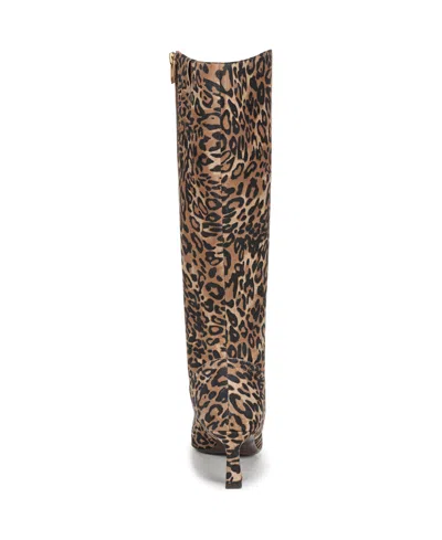 Naturalizer Deesha Wide Calf Knee High Dress Boots In Animal Print