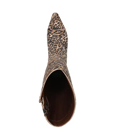 Naturalizer Deesha Wide Calf Knee High Dress Boots In Animal Print