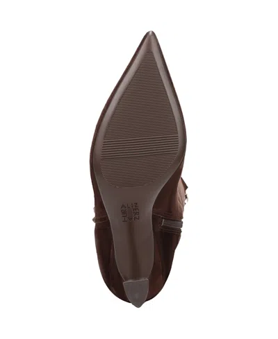 Naturalizer Women's Emily Narrow Calf Zip Tall Boots In Brown