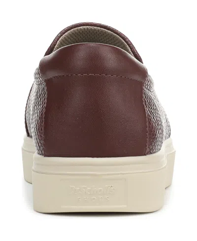 Dr. Scholl's Women's Madison Cloud Slip On Sneakers In Burgundy