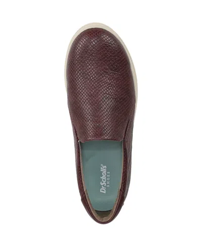 Dr. Scholl's Women's Madison Cloud Slip On Sneakers In Burgundy