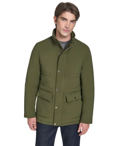 Cole Haan Men's Stretch Quilted Jacket - Green Size Xxl In Green