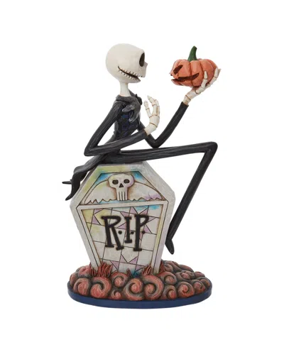 Jim Shore Disney Traditions Jack On Gravestone In Multi