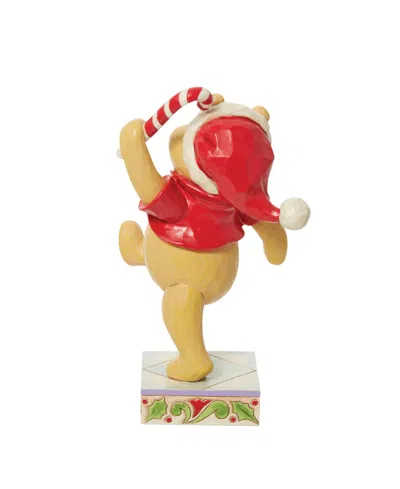 Jim Shore Disney Traditions Pooh Christmas Candy Cane In Yellow