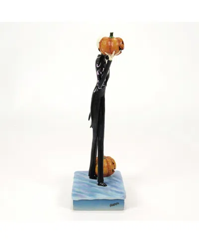 Jim Shore Disney Traditions Jack Holding Pumpkin In Multi