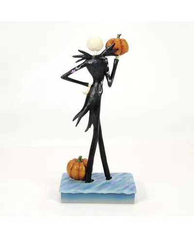 Jim Shore Disney Traditions Jack Holding Pumpkin In Multi