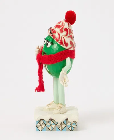 Jim Shore M And M's Green Character With Scarf In Multi
