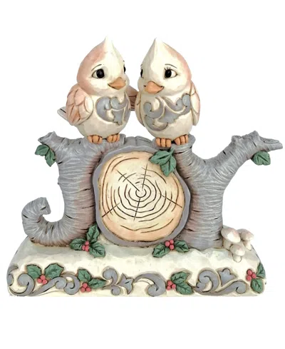 Jim Shore Wdlnd Joy Word With Birds Fig In Gray