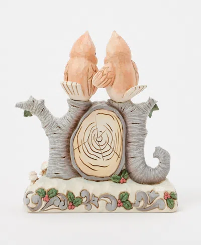 Jim Shore Wdlnd Joy Word With Birds Fig In Gray