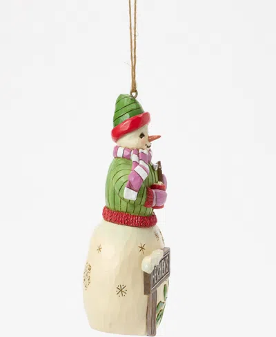Jim Shore Hershey Snowman With Hershey Sign Ornament In Multi
