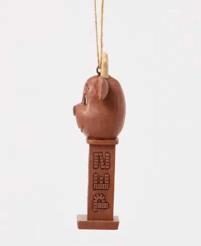 Jim Shore Reindeer Pez Dispenser Ornament In Brown