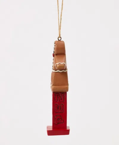Jim Shore Gingerbread Man Pez Ornament In Multi