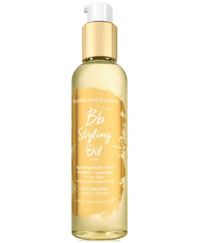 Bumble And Bumble Styling Oil 4.1 Oz. In Transparent