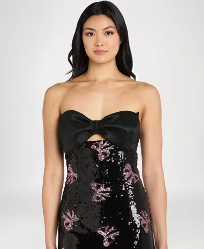 Morgan & Company Women's Strapless Sequined Dress In Multi
