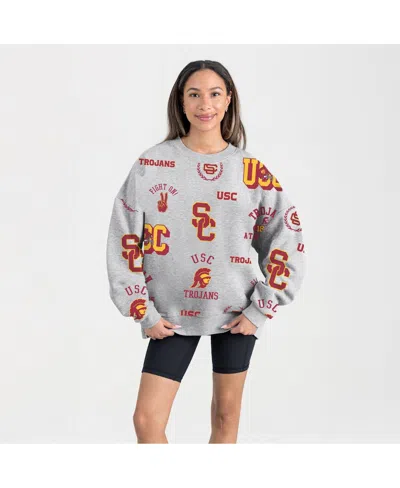 Gameday Couture Women's Gray Usc Trojans Always On Repeat Fleece Sweatshirt In Gray