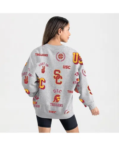 Gameday Couture Women's Gray Usc Trojans Always On Repeat Fleece Sweatshirt In Gray