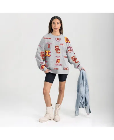 Gameday Couture Women's Gray Usc Trojans Always On Repeat Fleece Sweatshirt In Gray