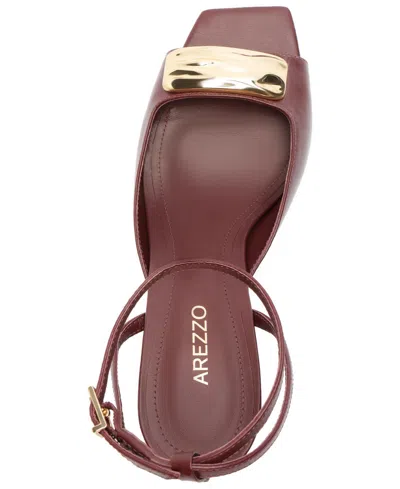 Arezzo Women's Greer Gold Elegance Block Heel Sandals In Multi