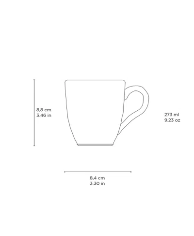 Porto Brasil Organic Mug Set Of 4 In Green