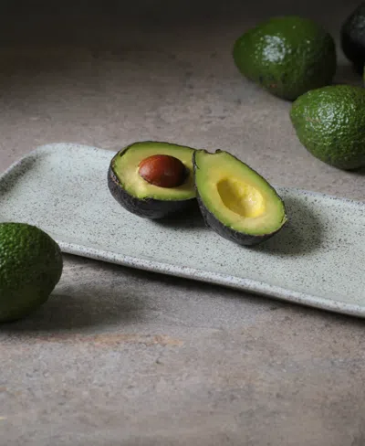 Porto Brasil 12.99" Stoneware Medium Rectangular Platters, Set Of 4 In Neutral