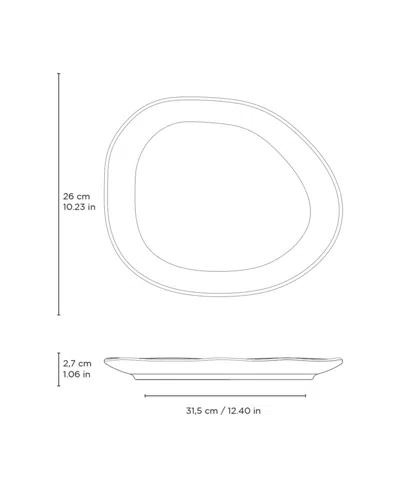Porto Brasil Oval Dinner Plate In Neutral