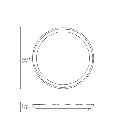 Porto Brasil Dessert Plate Set Of 6 In Blue