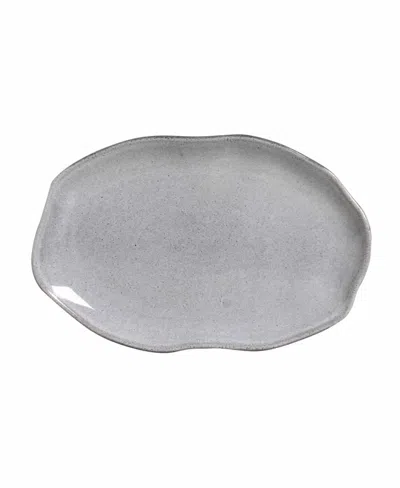 Porto Brasil Medium Shallow 11" Oval Platters, Set Of 4 In Gray