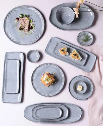 Porto Brasil Rectangular Platter Small Set Of 4 In Gray