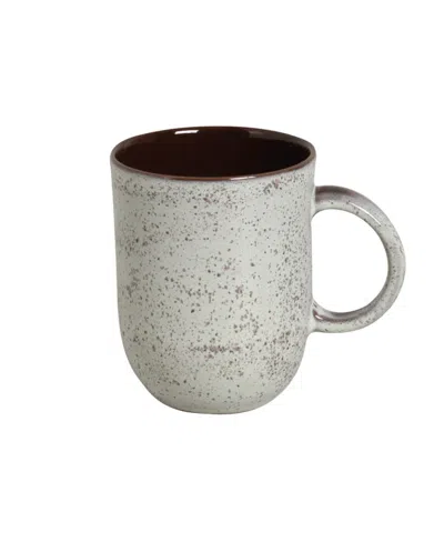 Porto Brasil Stoneware Coup Mugs, Set Of 4 In White