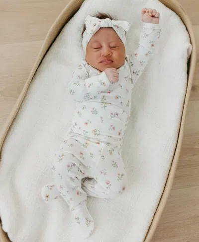 Copper Pearl Baby Girls Eloise Knit Headband In White