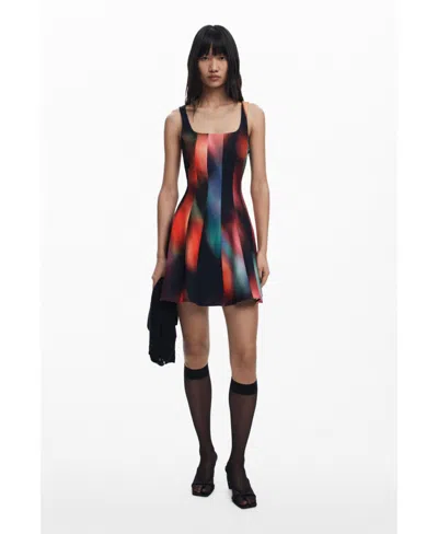 Desigual Women's Panel Short Dress In Multi