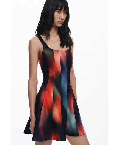 Desigual Women's Panel Short Dress In Multi