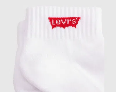Levi's Mid Cut Socks (3-pack) In White